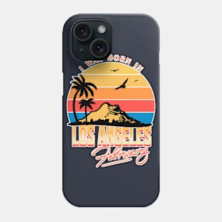 Was born in Los Angeles, February Retro Phone Case