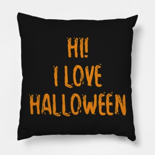 I Love Halloween Pillow