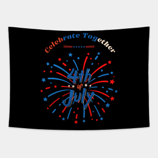 4th of July USA Independence Day Tapestry