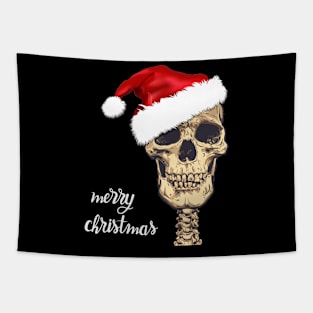 Christmas Gothic Skull Tapestry