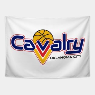 Classic Oklahoma City Cavalry Basketball 1990 Tapestry