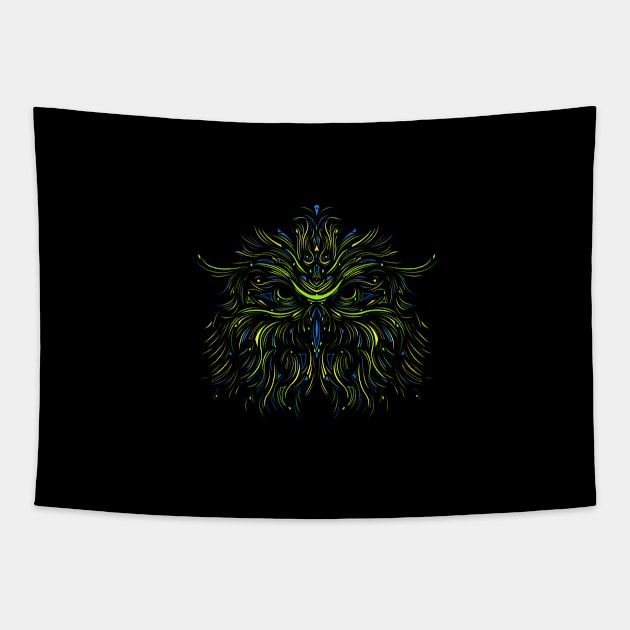 Mystic Owl Tapestry by Evan_Luza