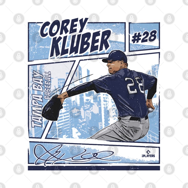 Corey Kluber Tampa Bay Comic by danlintonpro