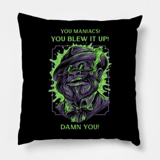 The planet of the apes - Ape artwork Pillow