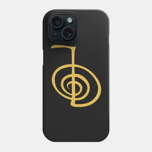Cho ku rei Golden Reiki Symbol Phone Case