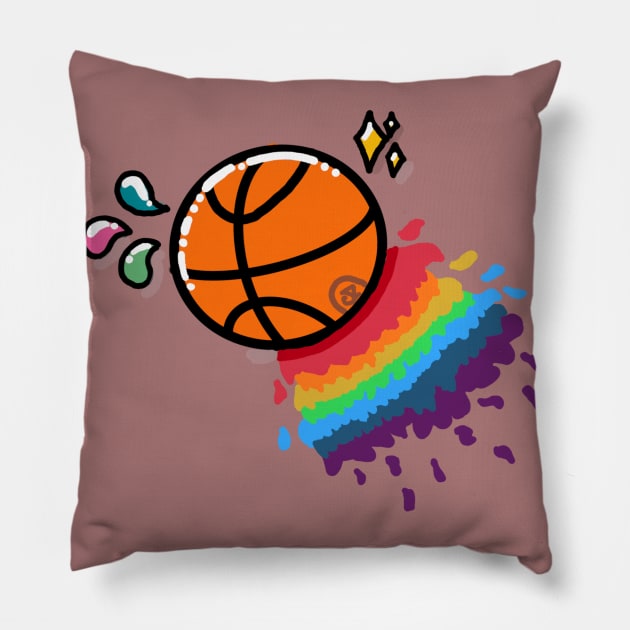 basketball Pillow by squeezer79