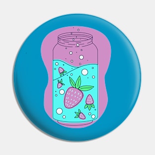 Colored Strawberry Fizz Pin