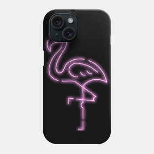 Neon Pink Flamingo Phone Case