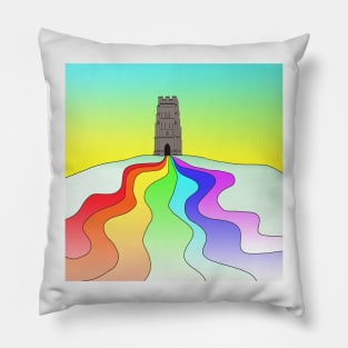 Glastonbury Tor Chakra Pillow