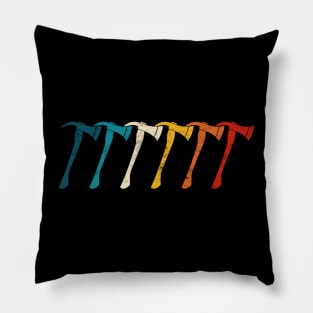 Axe Throwing Funny Axe Thrower Retro Vintage Pillow