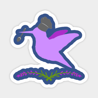 Violet Hummingbird Magnet