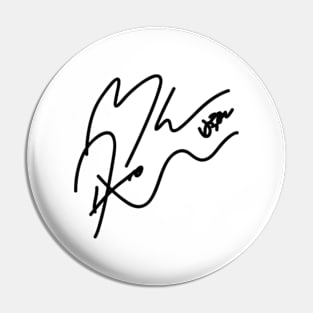 SUPER M BAEKHYUN SIGNATURE Pin