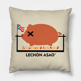 Lechon Puerto Rico Food Roast Pork Boricua Pillow