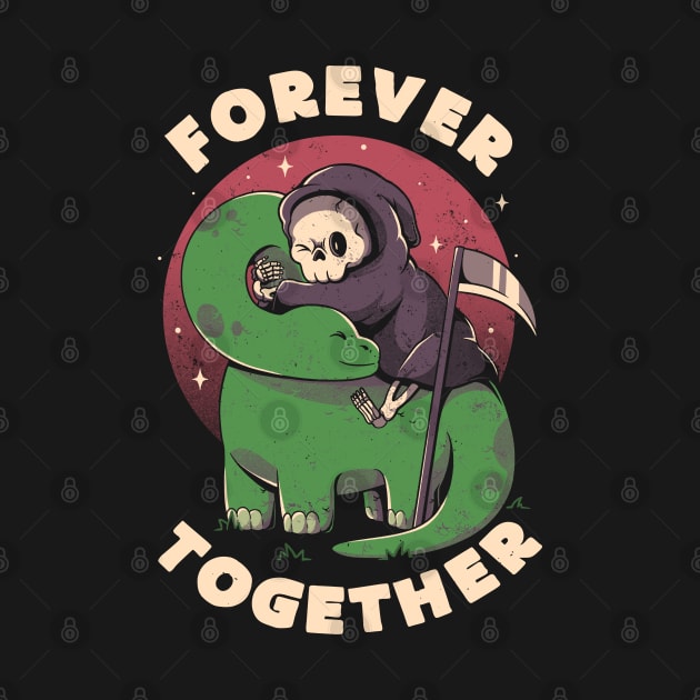 Forever Together - Cute Grim Reaper Dino Gift by eduely