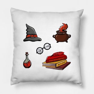 Cute magic & witchcraft elements Pillow