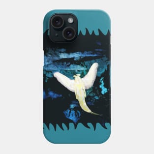 Angel's Guiding Light in a Cave of Darkness Phone Case