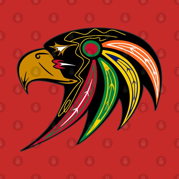 Blackhawks Alternate Accipiter Logo by postpoptart