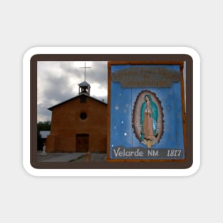 Mission Church at Velarde New Mexico Magnet