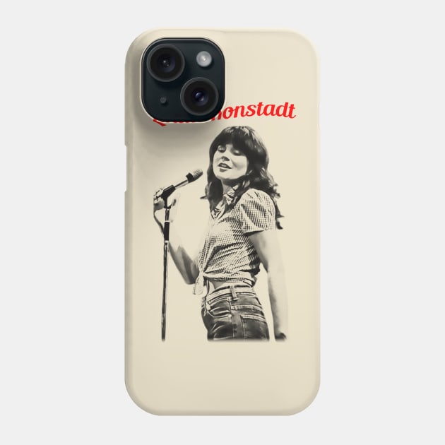 linda ronstadt visual art Phone Case by DOGGIES ART VISUAL