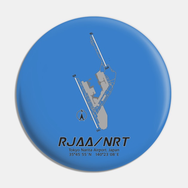 Airport Map Series - RJAA/NRT (Tokyo Narita Airport) Pin by TheArtofFlying