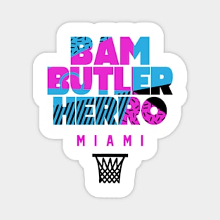 Miami Basketball Star Player Trio South Beach White Hot Magnet