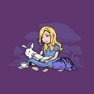 A girl, a cat, and a rabbit T-Shirt