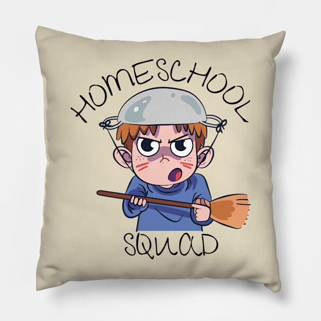 Cute Homeschool Squad Pillow by casualism