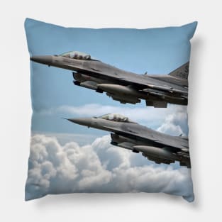 F16 Fighting Falcon Warhawks Pillow