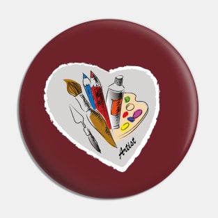 Artist tools Pin