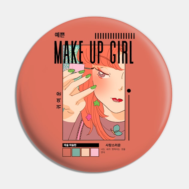 Make Up Girl Pin by Magitasy