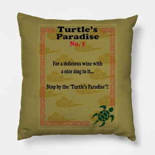 Turtle's Paradise Flyer No. 1 Pillow