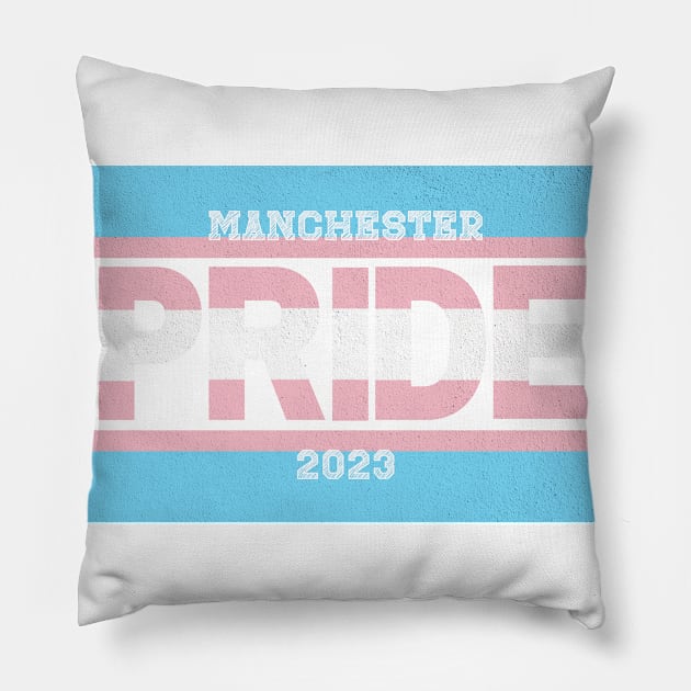 Manchester Transgender Pride 2023 Pillow by Jay Major Designs