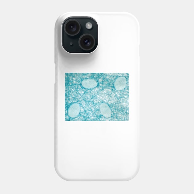 Disposable protective face mask under the microscope Phone Case by SDym Photography