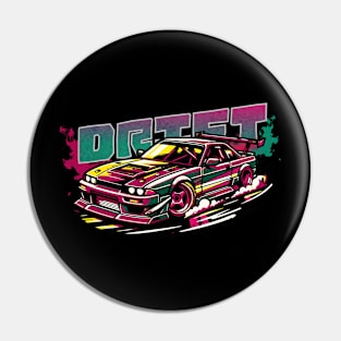 Drifting Car Pin