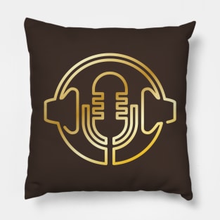 Mono-line Microphone and Headphones in Circle Pillow