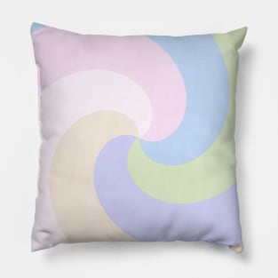Circle of Soft Pastel Colors Pillow