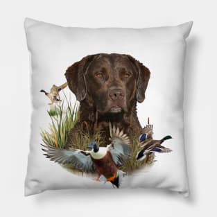 Chesapeake Bay Retriever, Art Pillow