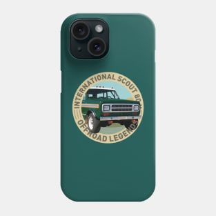 4x4 Offroad Legends: International Harvester Scout 80 II (green) Phone Case