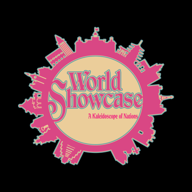 World Showcase Compass Pink by PrinceHans Designs