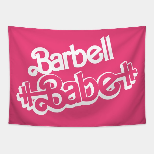 Barbell Babe Tapestry by Royal Mantle