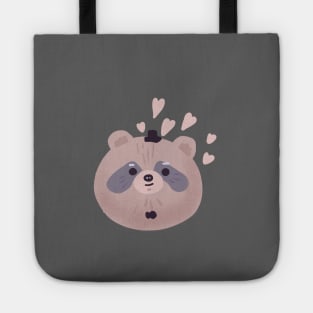 Raccoon face Tote