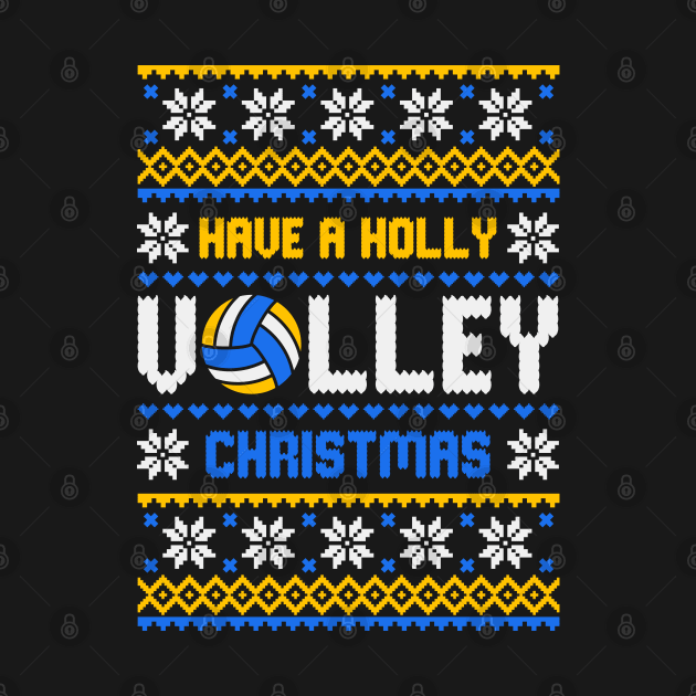 Volleyball Christmas Funny Ugly Sweater by Hobbybox