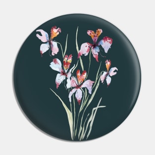orchids with watercolor 7 Pin