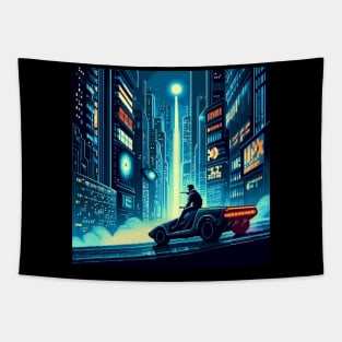 Blade Runner Pixel Art Tapestry