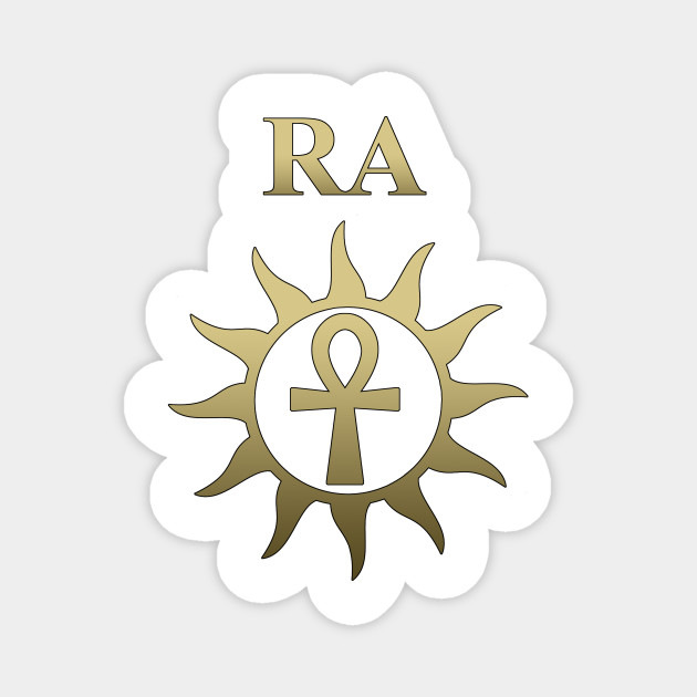 Ra Ancient Egyptian God Ankh Of The Sun God Egyptian Gods Magnet Teepublic