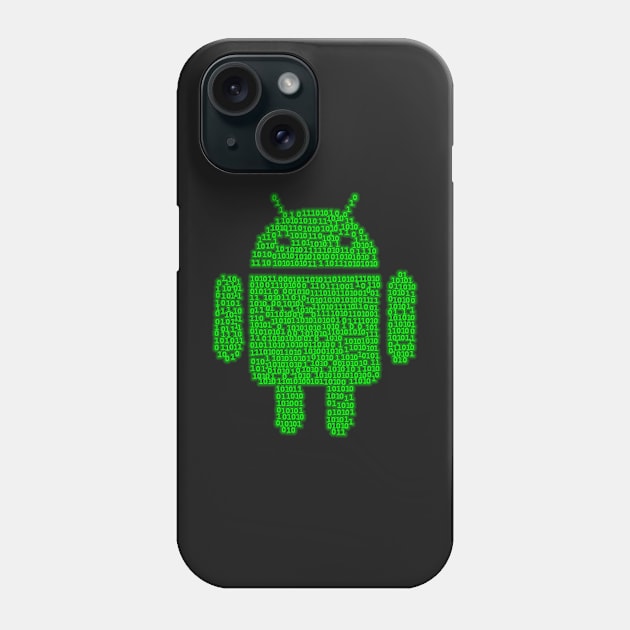 Binary-droidv2.0 Phone Case by findingNull