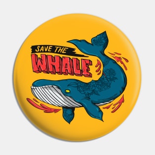 SAVE THE WHALE Pin