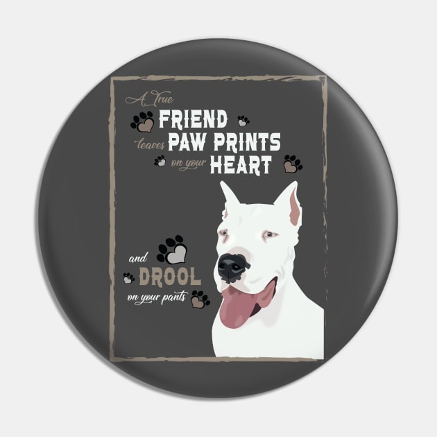 Argentinian Dogo Lover Pin by The Wagging Willow