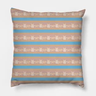 Gibson Girl Hand Drawn Corset Repeating Design Pillow