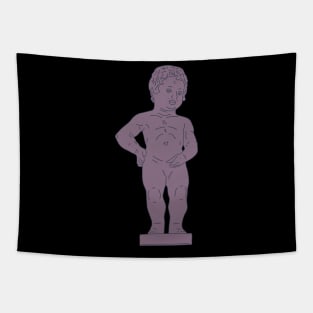 Manneken Pis - Little Pissing Man - Brussel Monument Tapestry